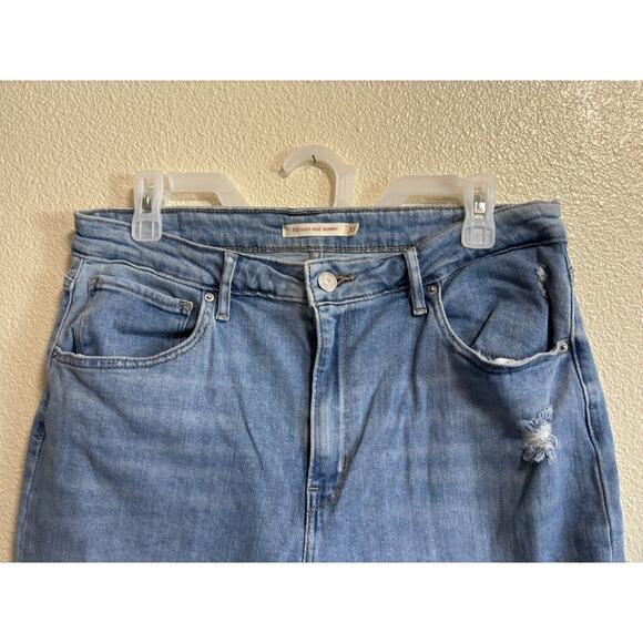 Levi's Women’s Plus Size 33 721 High Rise Skinny Jeans Light Distressed Grunge - Picture 4 of 9